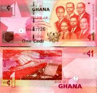 *1 Cedi Ghana 2007-17, P37 UNC - Kliknutím na obrázok zatvorte -